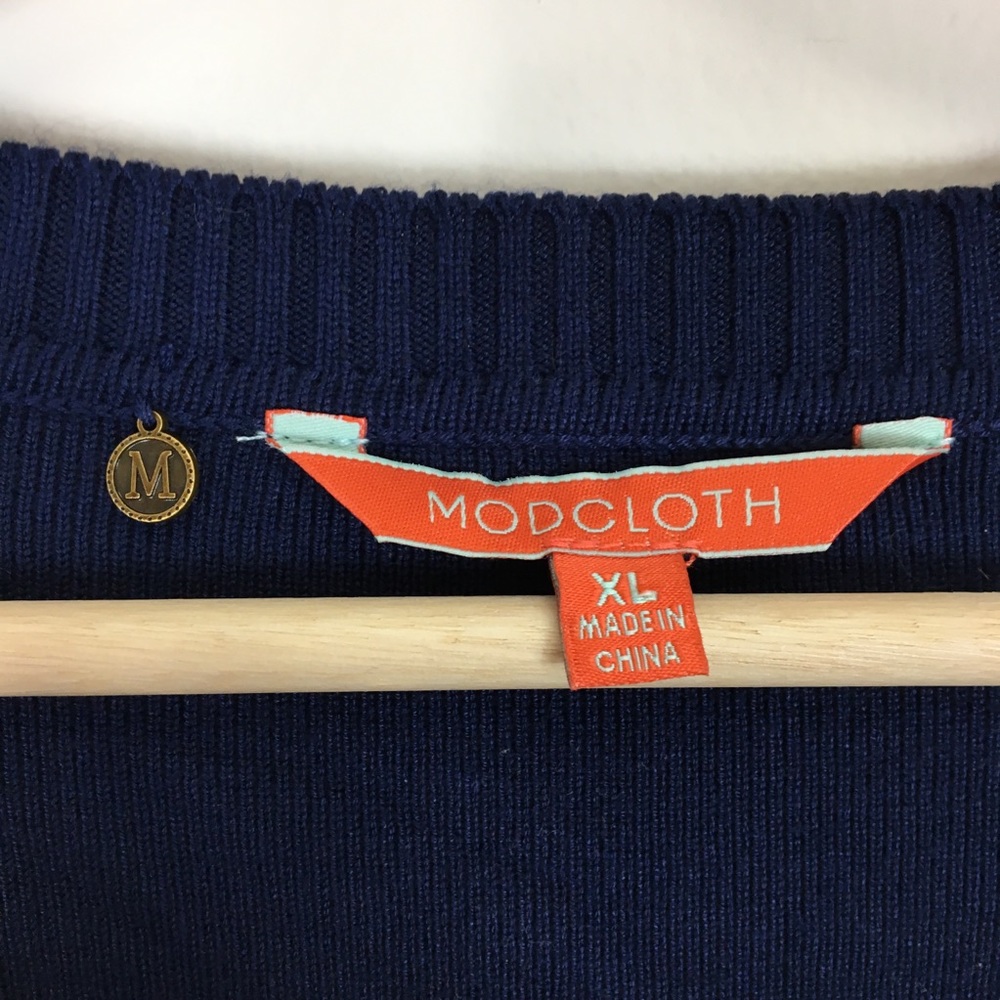 ModCloth Well Prepped Knit Tunic Sweater Printed - Picture 6 of 7